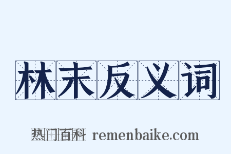 林末反义词是什么意思的图片